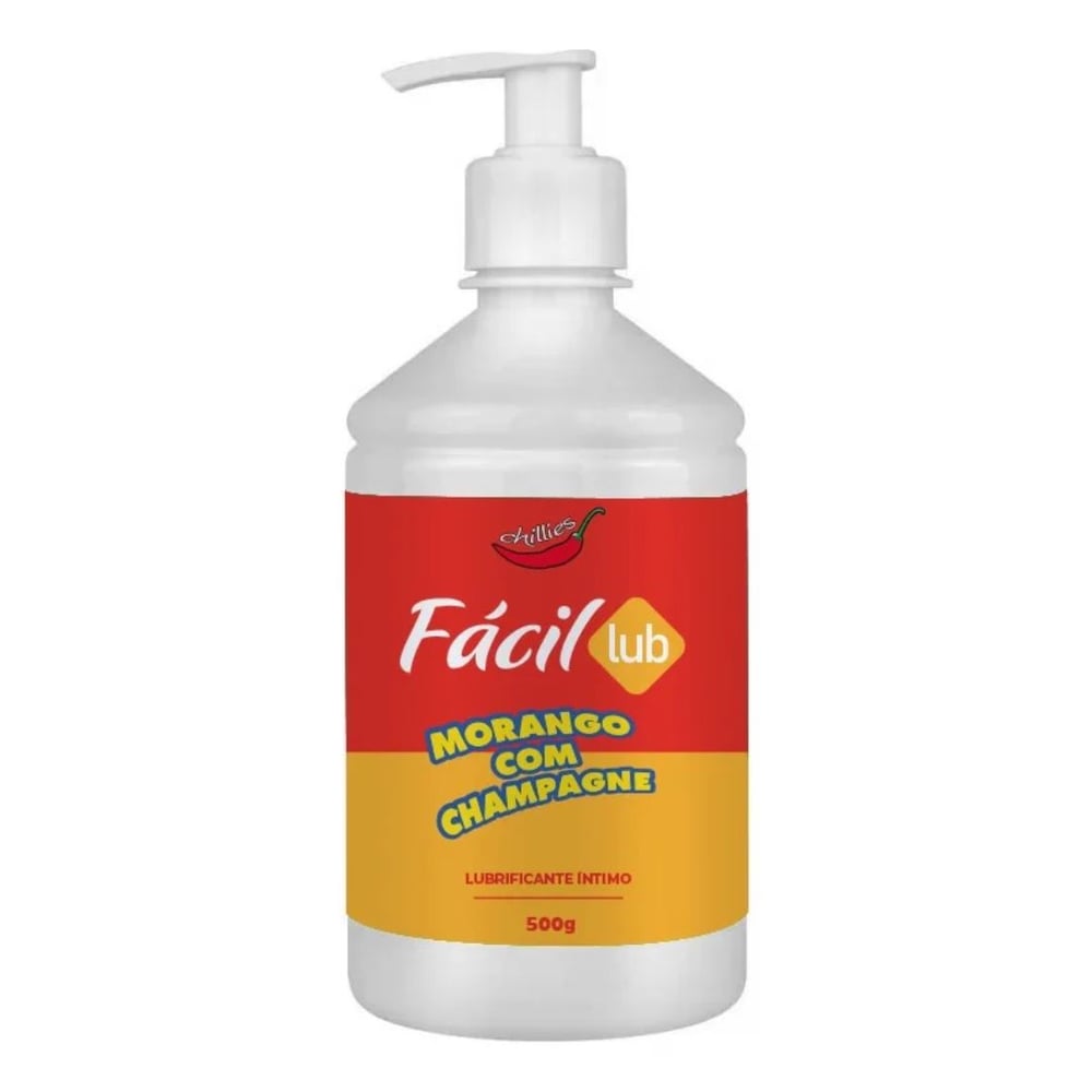 Fácil Lub Gel Lubrificante Beijável 500g Chillies