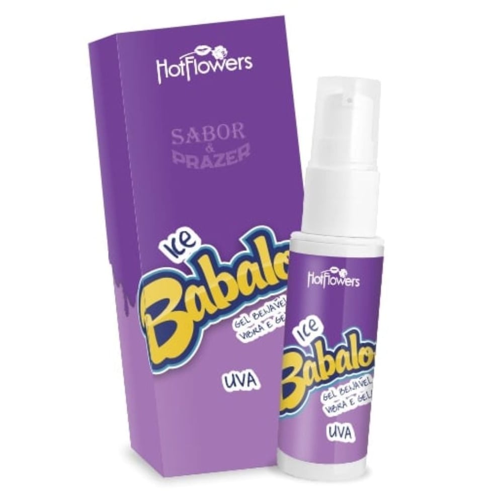 Ice Babaloo Gel Beijável Vibra E Gela 15g Hot Flowers
