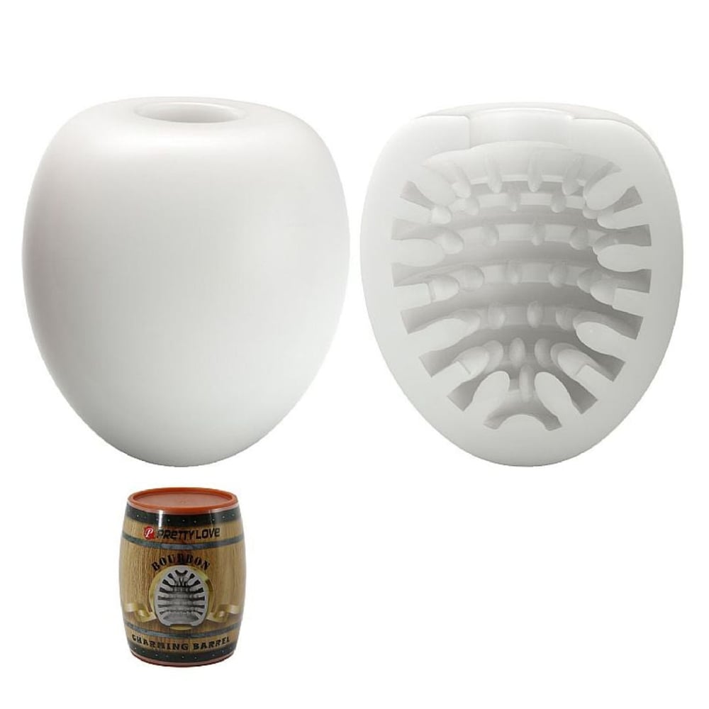 Masturbador Egg Lata Bourbon Formato De Barril Pretty Love