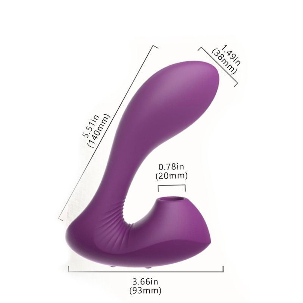 Massageador Ponto G E Clitoris Wistaria S Hande