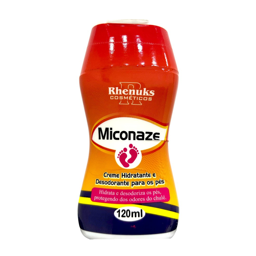 Miconaze Creme Hidratante E Desodorante Para Os Pés 120ml Rhenuks Cosméticos