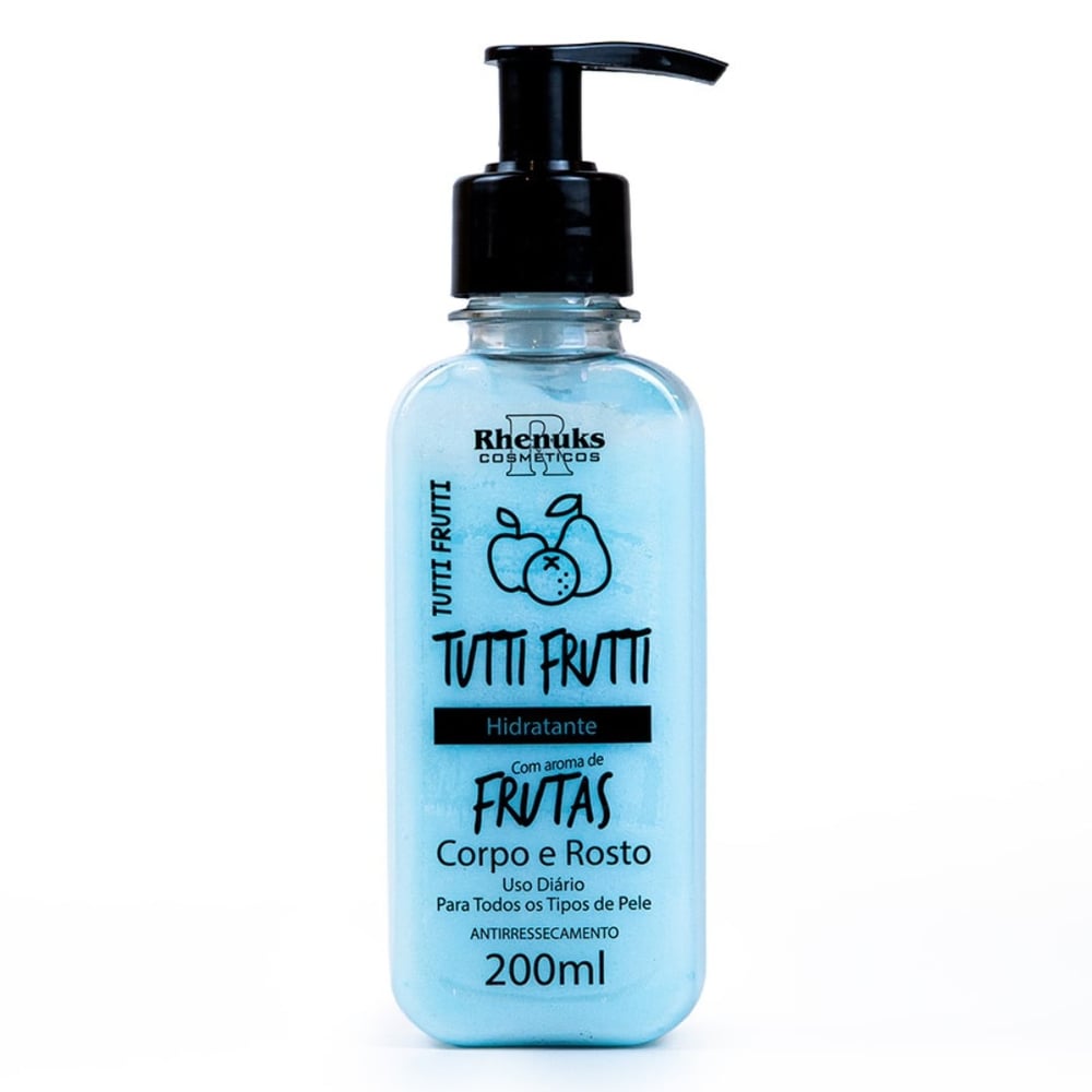 Loção Hidratante Corpo E Rosto Tutti Frutti 200ml Rhenuks