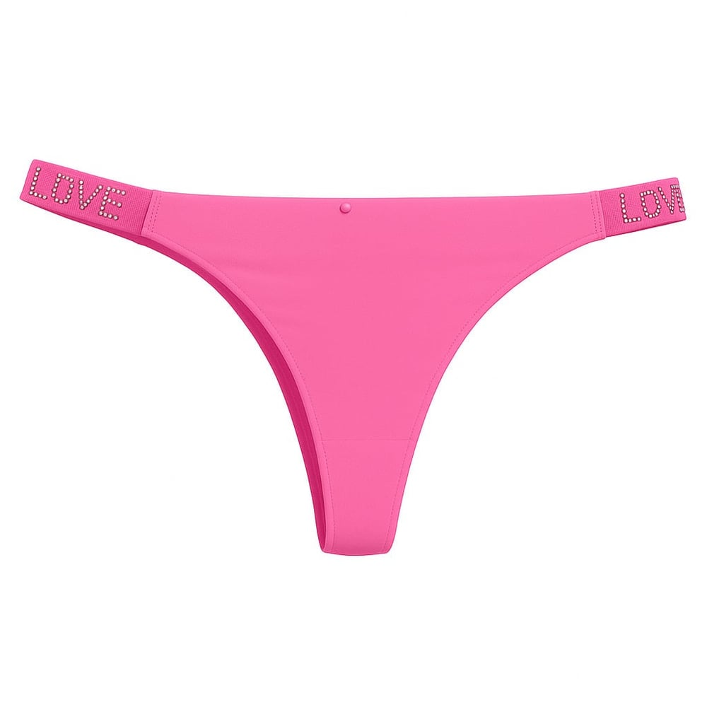 Calcinha Fio Dental Love Corte A Laser Lisa