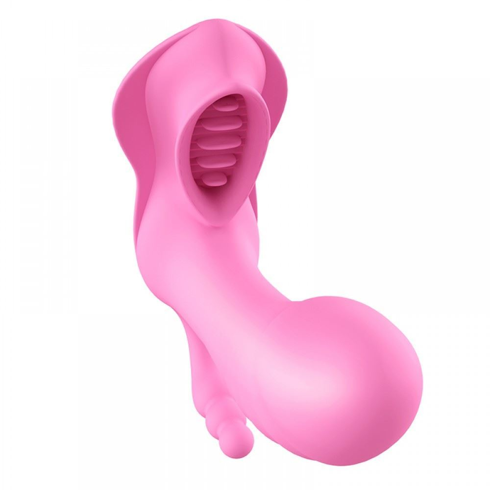 Estimulador Clitoriano Angelina 7 Vibrações Com Penetrador E Controle Wirelles