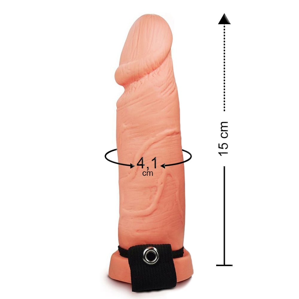 Capa Peniana 15 X 4,1cm Linha Pura Luxúria Sexy Fantasy