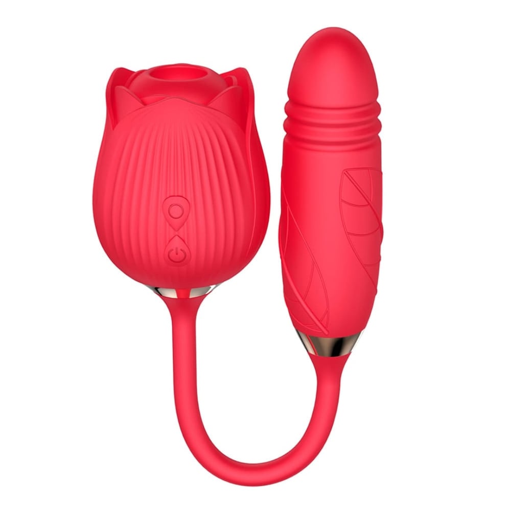 Vibrador Duplo Flower Flexível 10 Modos De Vibração Vibe Toys