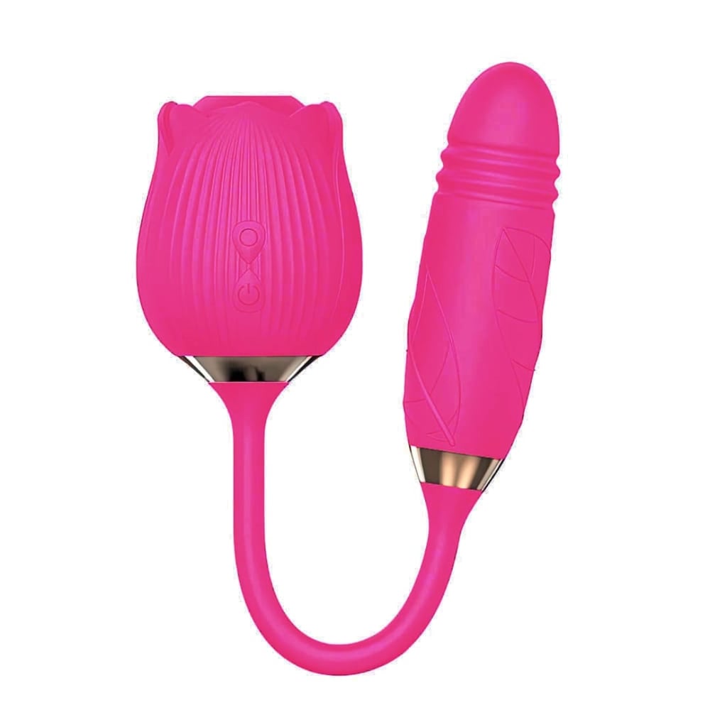 Vibrador Duplo Flower Flexível 10 Modos De Vibração Vibe Toys