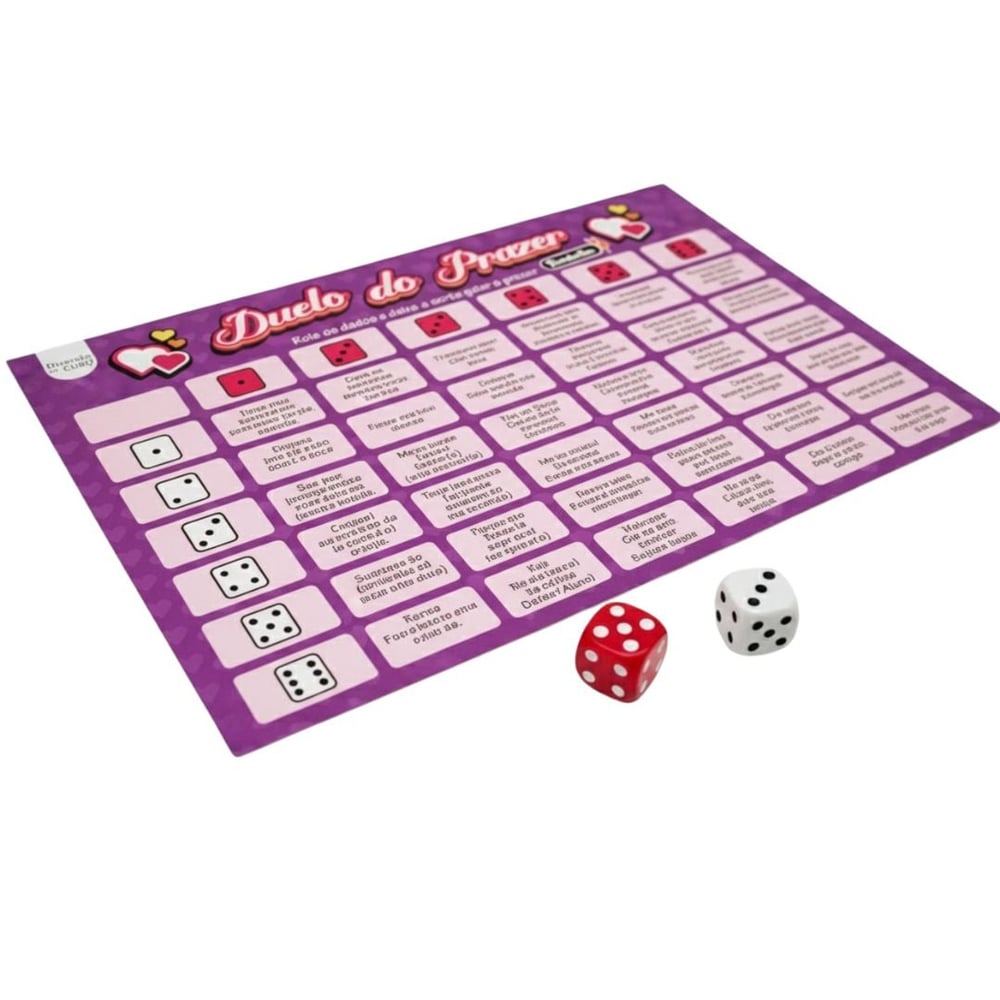 Jogo Erótico Duelo Do Prazer Picante Diversão Ao Cubo