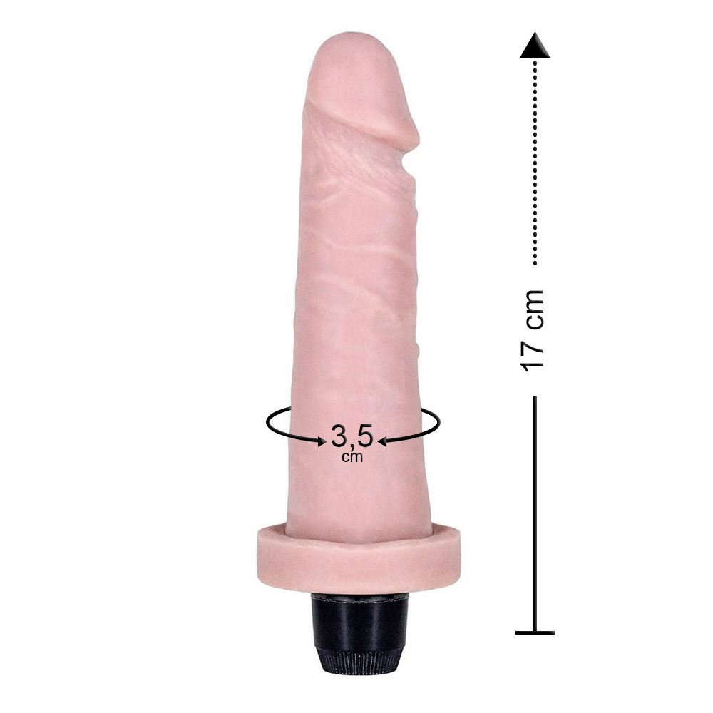 Prótese Vibro Cyber Skin 17 X 3,5cm êxtase