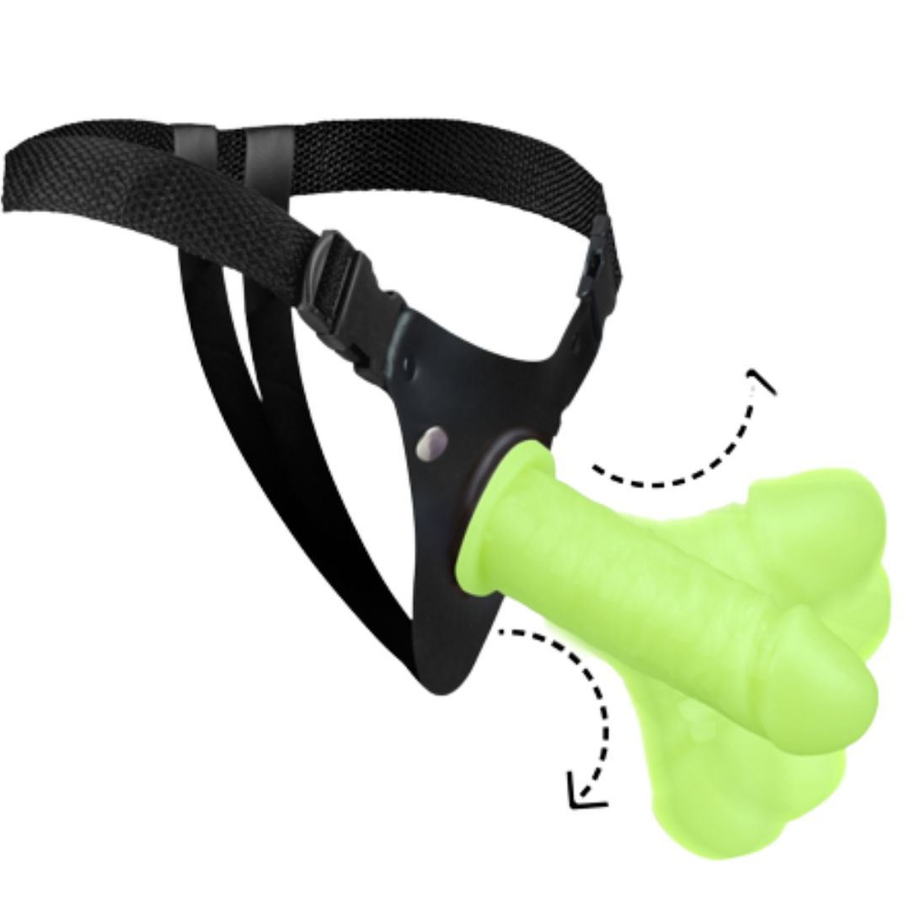 Kit Cinta Com Prótese E Vértebra Glow 15x4cm Pau Brasil