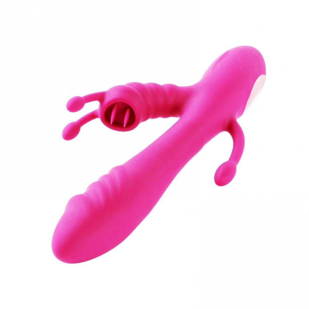 Vibrador Tripla Estimulação 12 Vibrações Com Aquecimento Eros Vibe Toys
