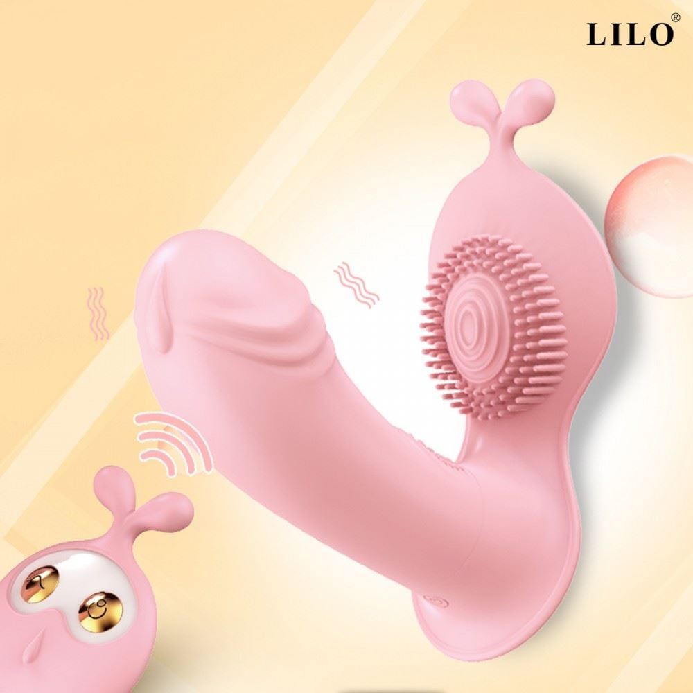 Vibrador De Calcinha Fluffly Com Controle 10 Modos De Vibração Lilo