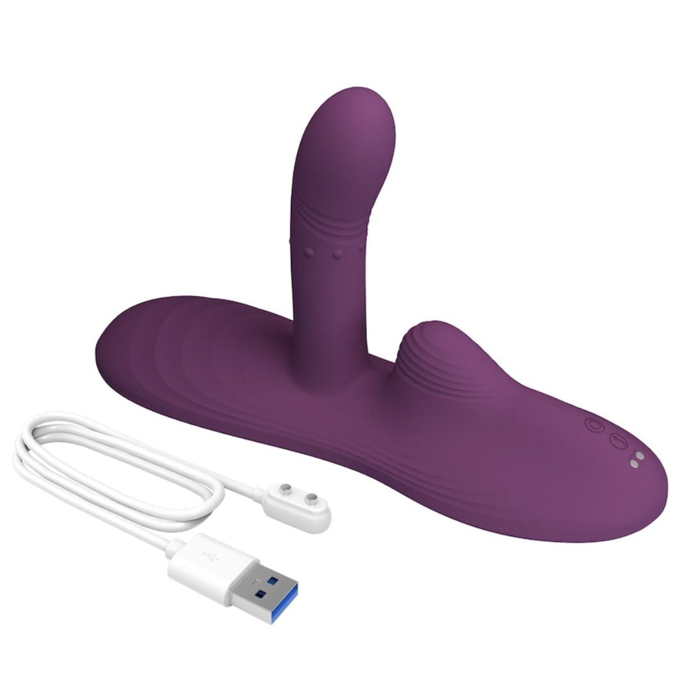 Luka Vibrador De Silicone Com Aquecimento E Controle Remoto Pretty Love