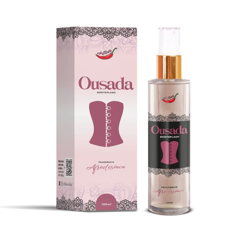 Ousada Body Splash Fragrância Afrodisíaca 120ml Chillies