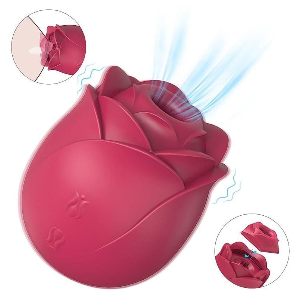 Massageador Em Rosa 9 Modos De Vibrações Shande