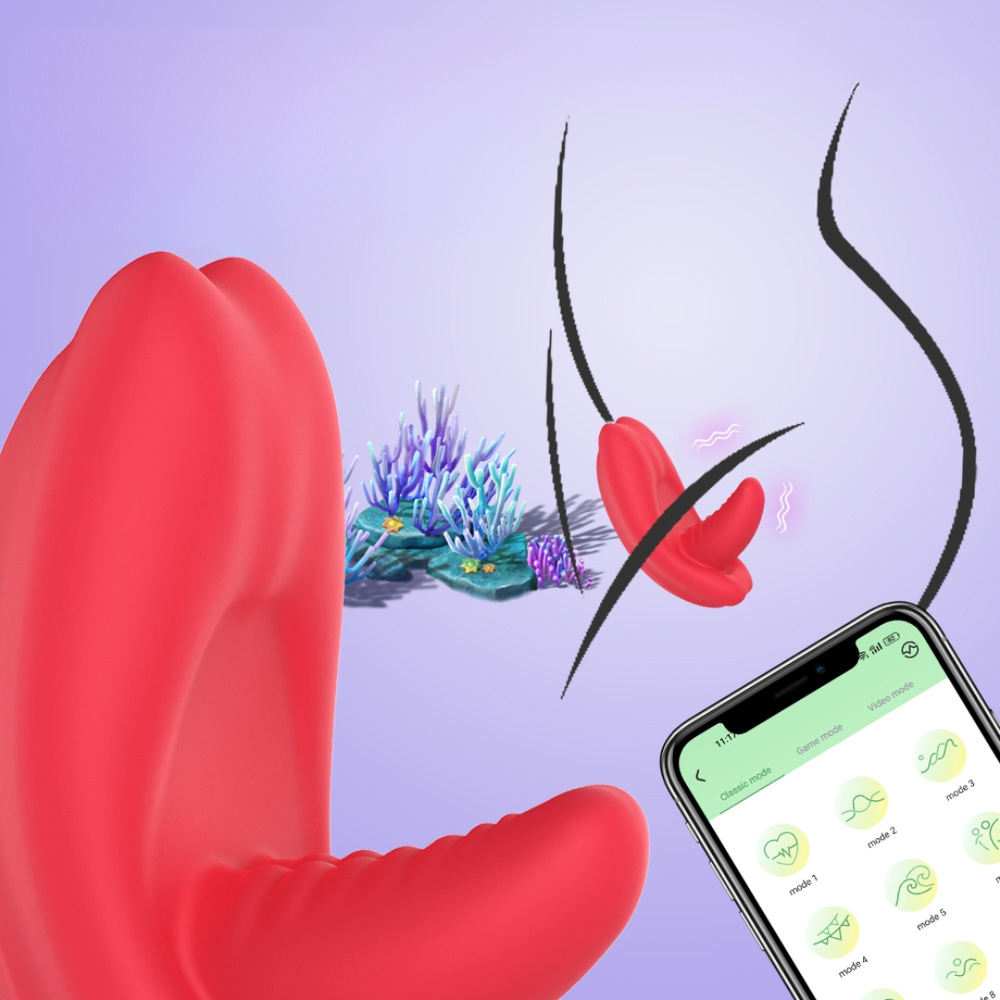 Vibrador Língua Com 9 Vibrações Via Aplicativo Vibe Toys