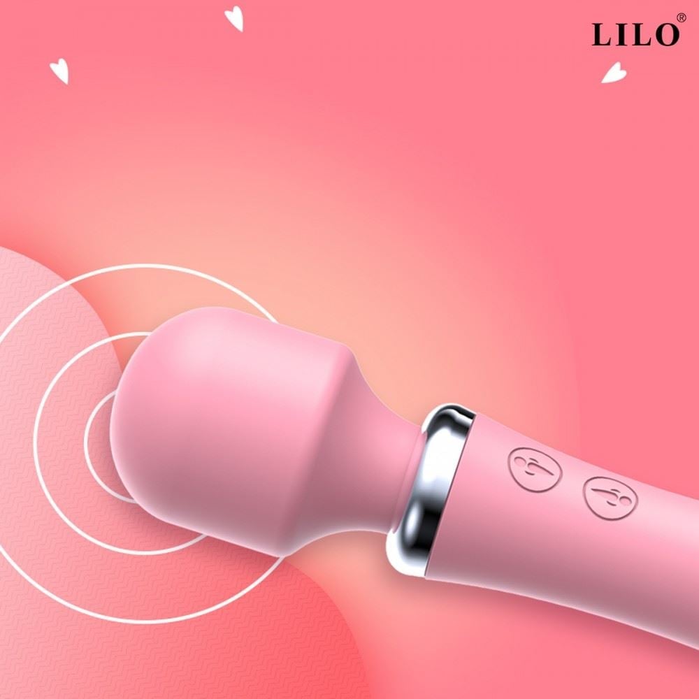 Vibrador Varinha Mágica Dupla 10 Modos De Vibrações Lilo