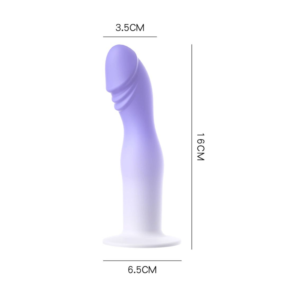 Penetrador Formato De Pênis 6.5 Silicone Líquido Vibe Toys