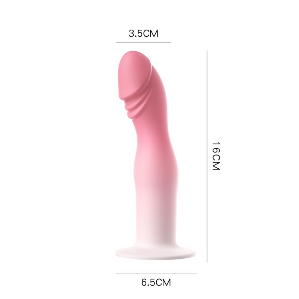 Penetrador Formato De Pênis 6.5 Silicone Líquido Vibe Toys