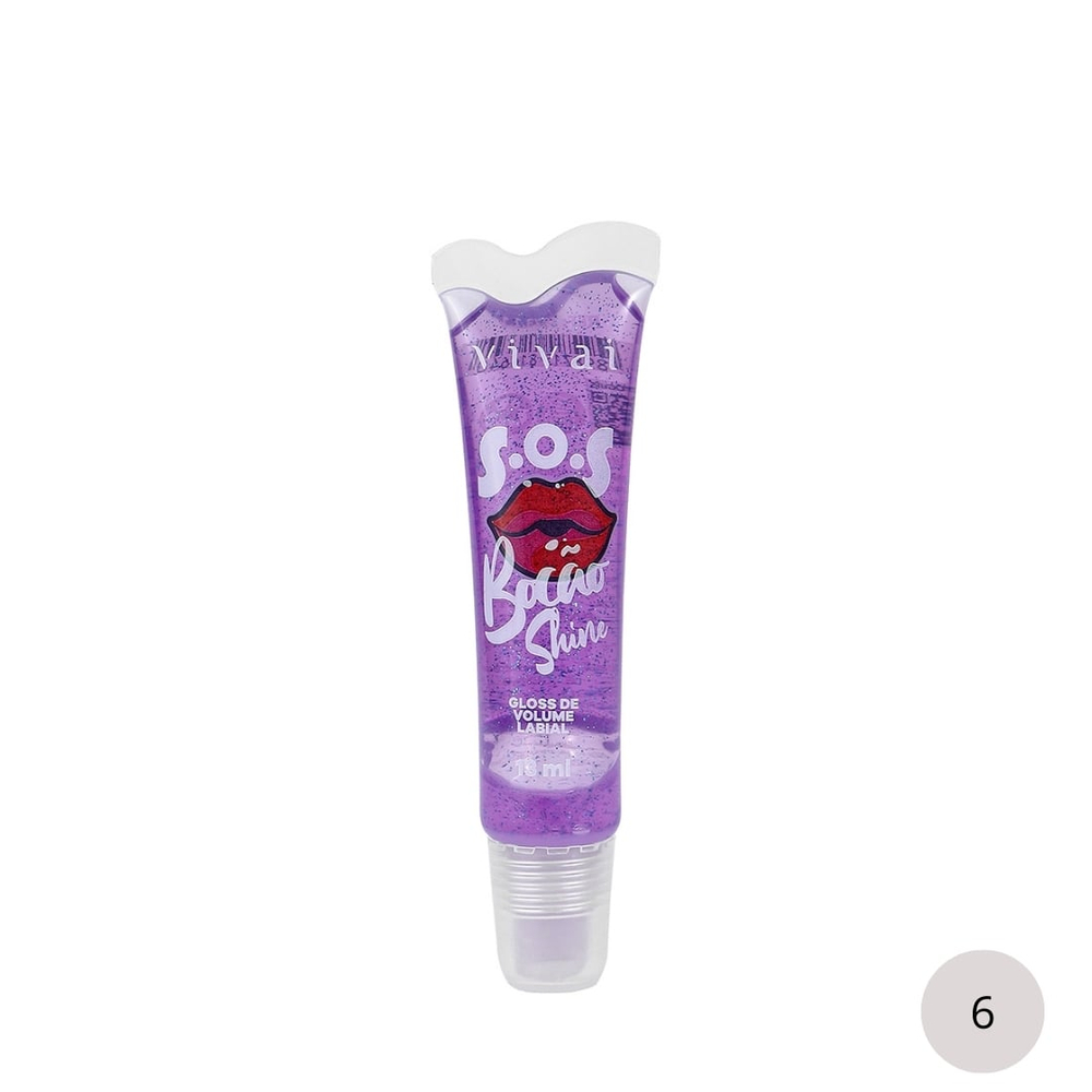 S.o.s Bocão Shine Gloss De Volume Labial 13ml Vivai