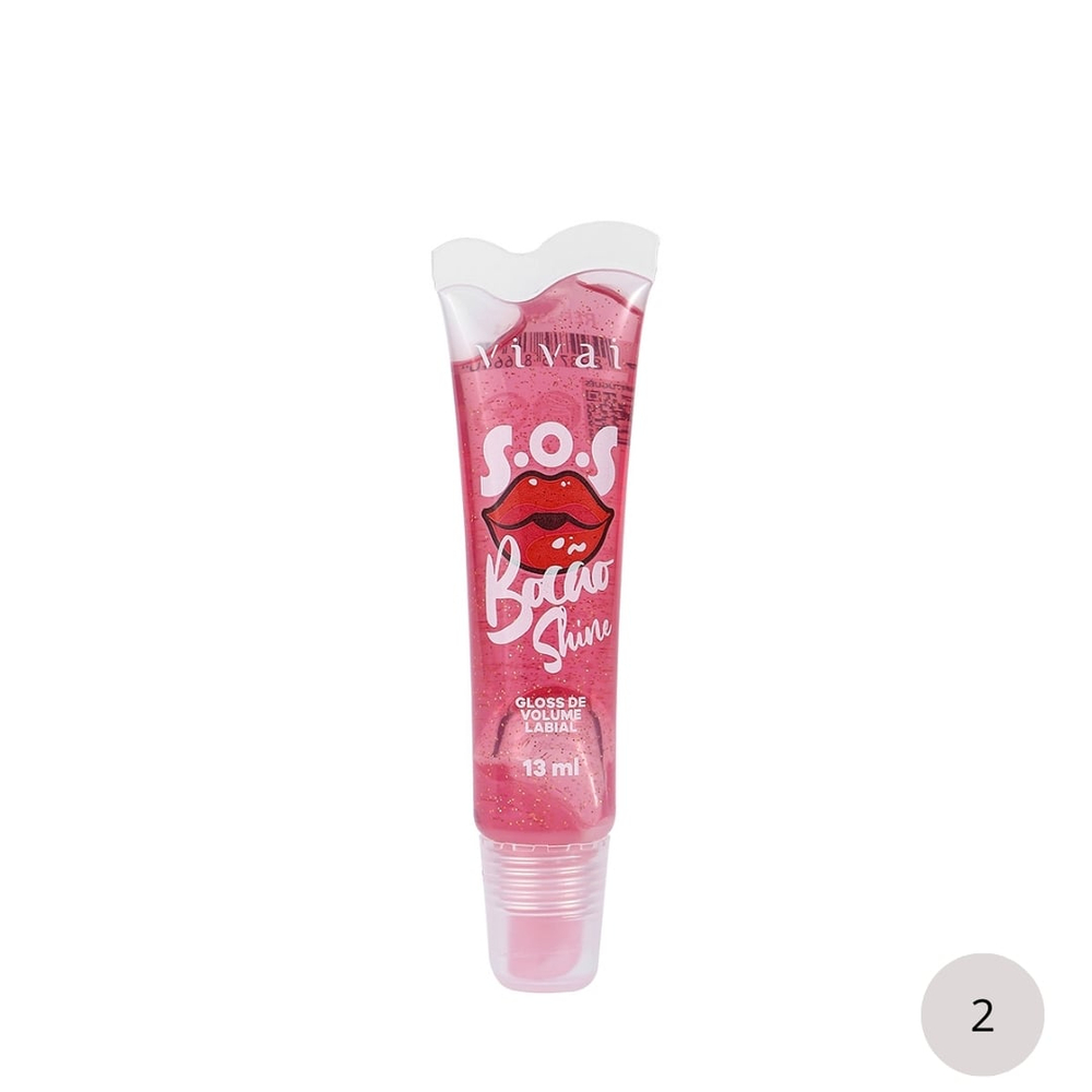 S.o.s Bocão Shine Gloss De Volume Labial 13ml Vivai
