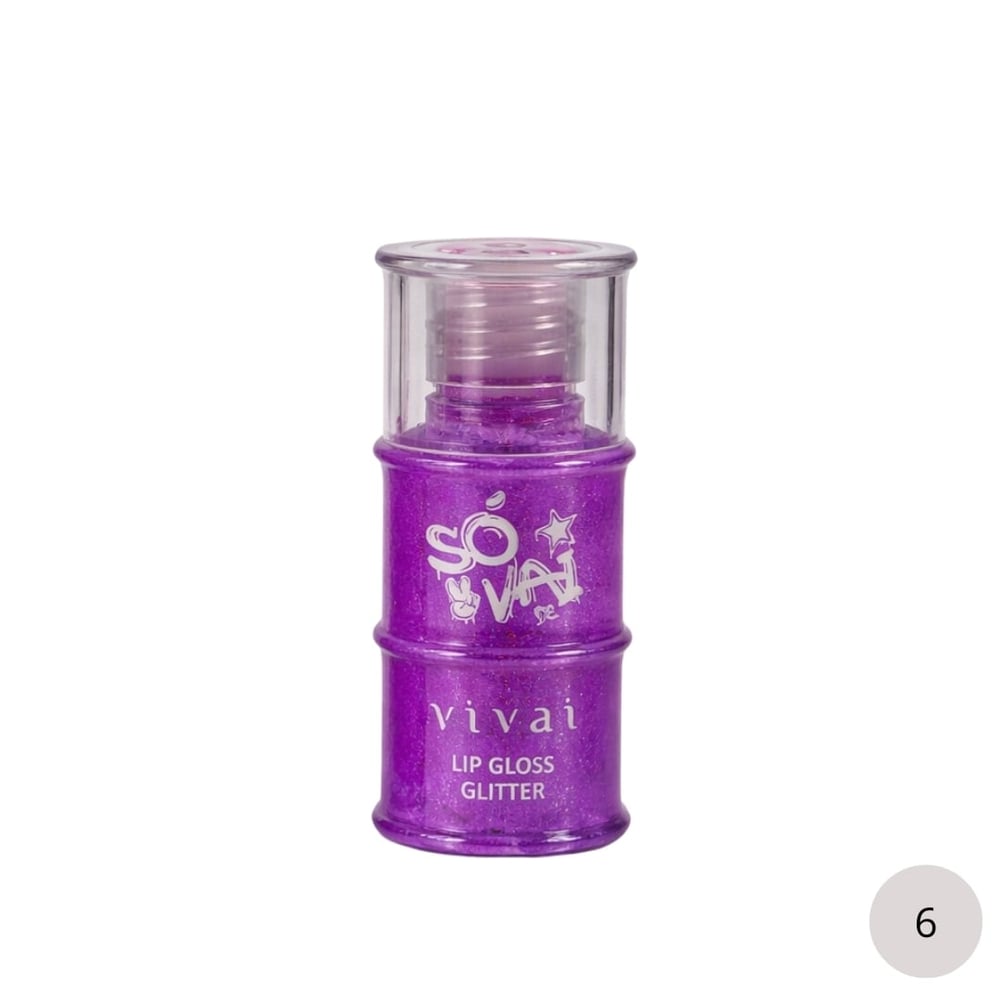 Só Vai De Lip Gloss Glitter 11ml Vivai