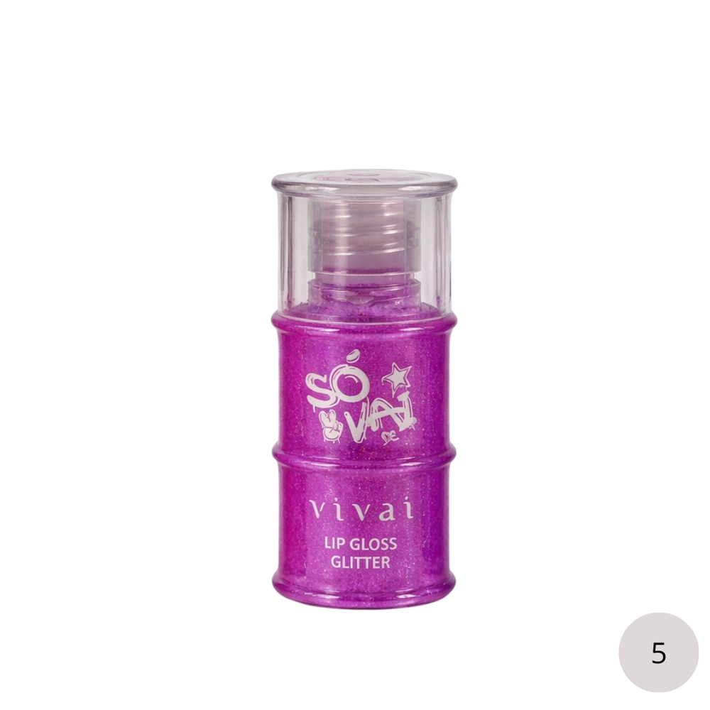 Só Vai De Lip Gloss Glitter 11ml Vivai