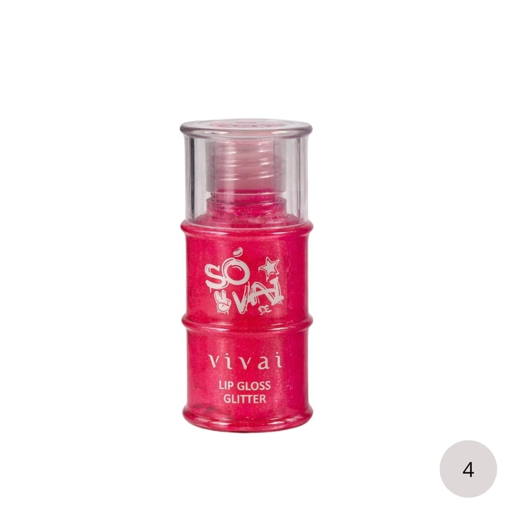 Só Vai De Lip Gloss Glitter 11ml Vivai
