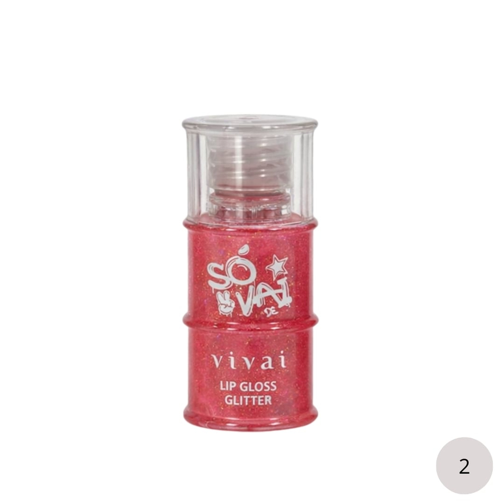 Só Vai De Lip Gloss Glitter 11ml Vivai