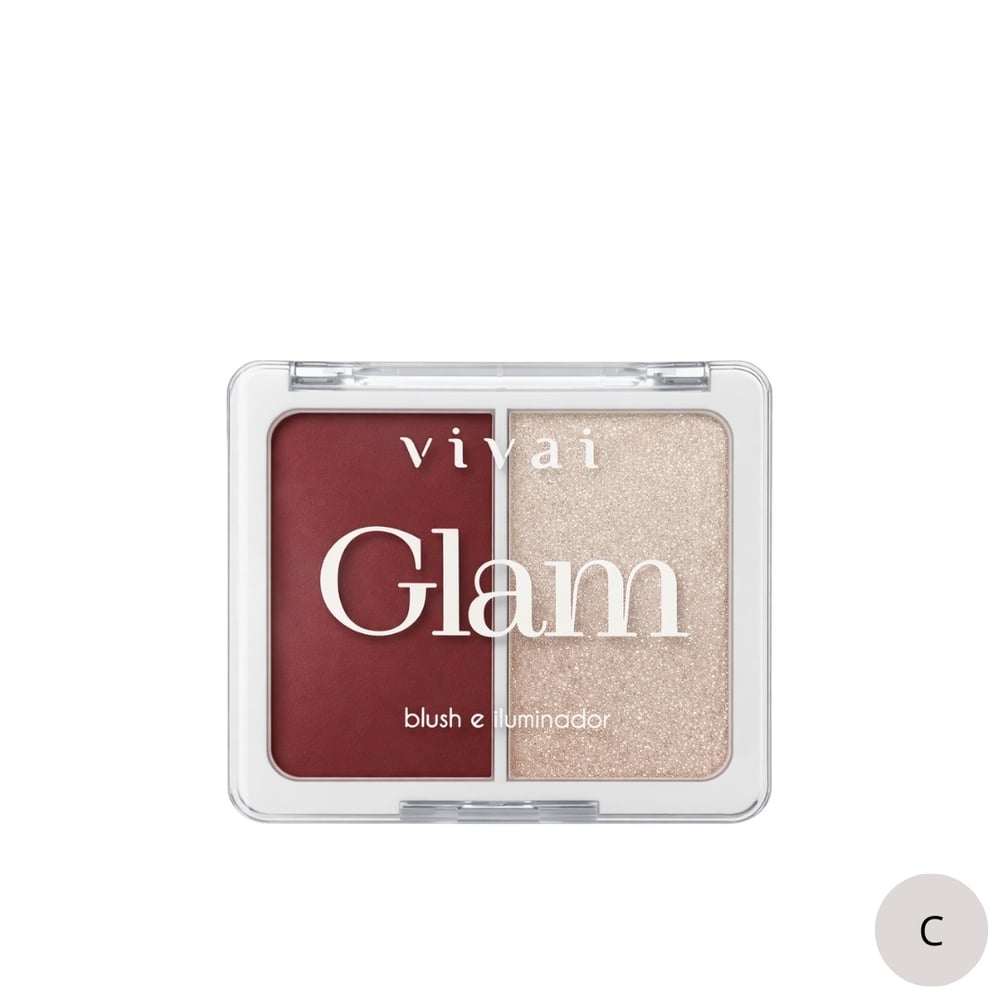 Glam Duo Blush E Iluminador Vivai