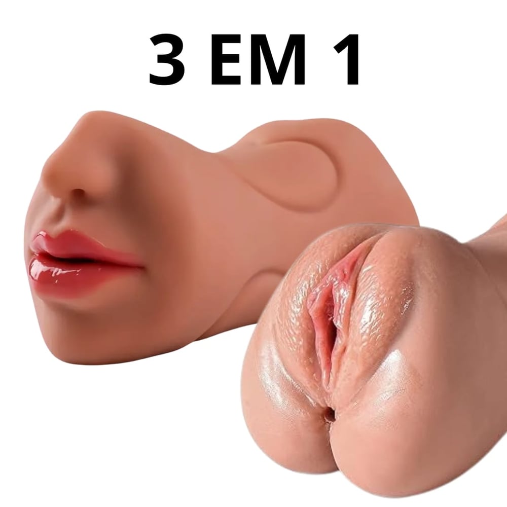 Masturbador 3 Em 1 Com Boca Vagina E ânus Vibe Toys