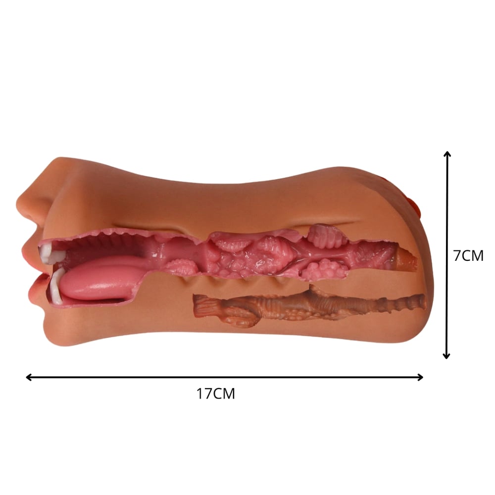 Masturbador 3 Em 1 Com Boca Vagina E ânus Vibe Toys