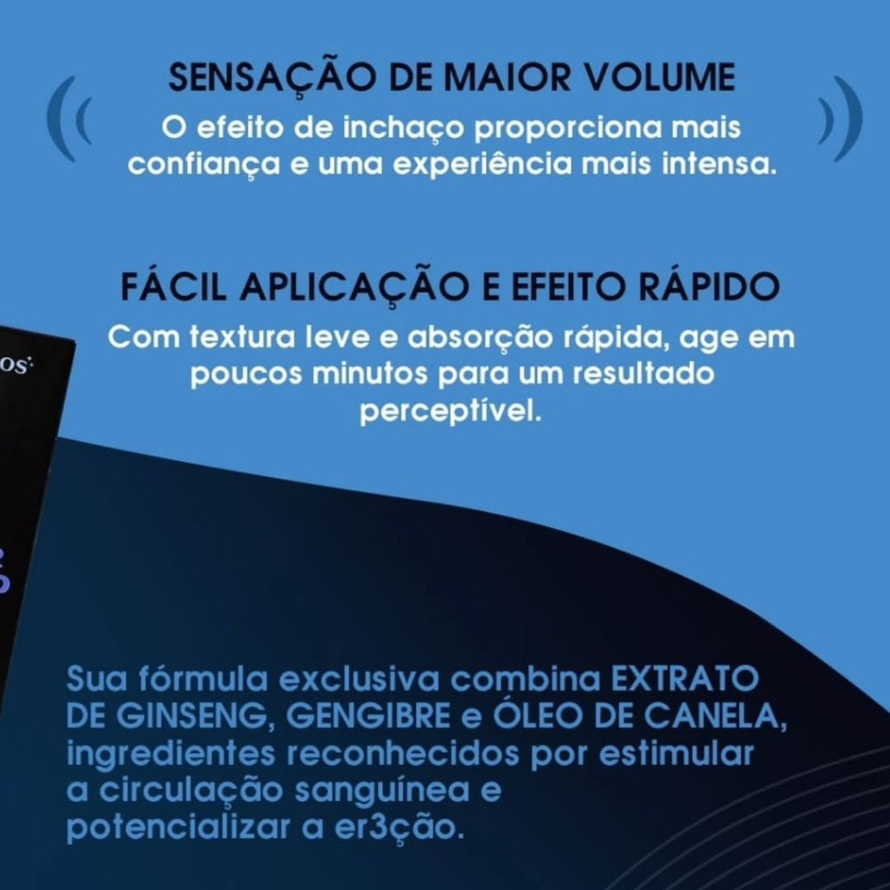 Super Legend Gel Masculino Intensificador De Volume 15ml Feitiços