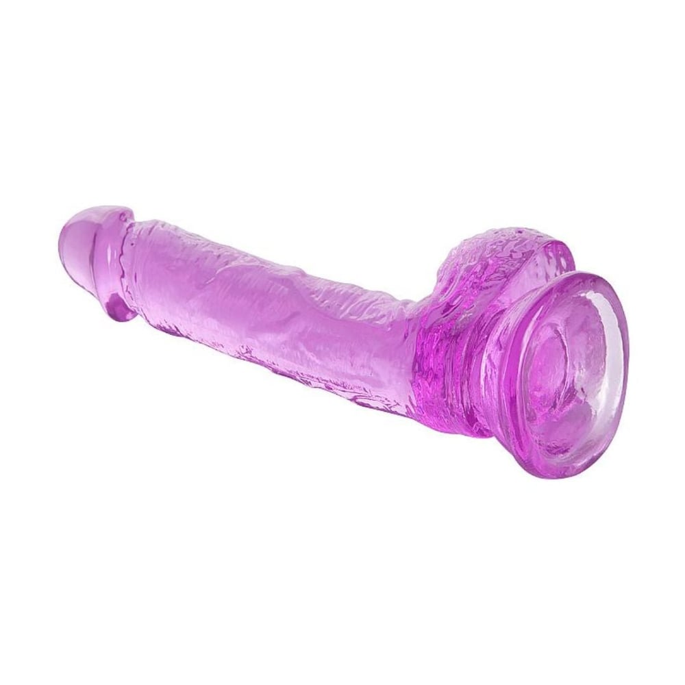 Pênis Realístico Em Jelly Com Escroto E Ventosa 20,5 X 3,8 Cm Vibe Toys