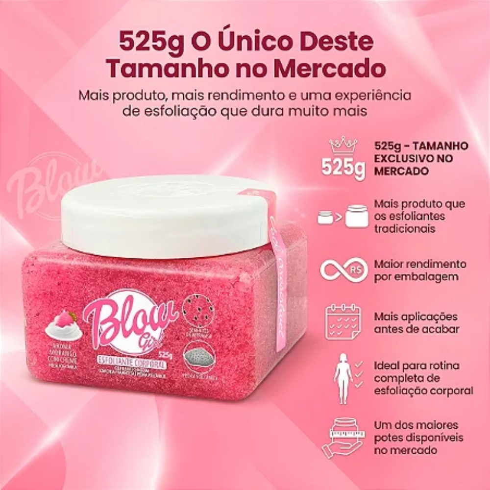 Blow Girl Esfoliante Corporal Em Gel 525g Hot Flowers