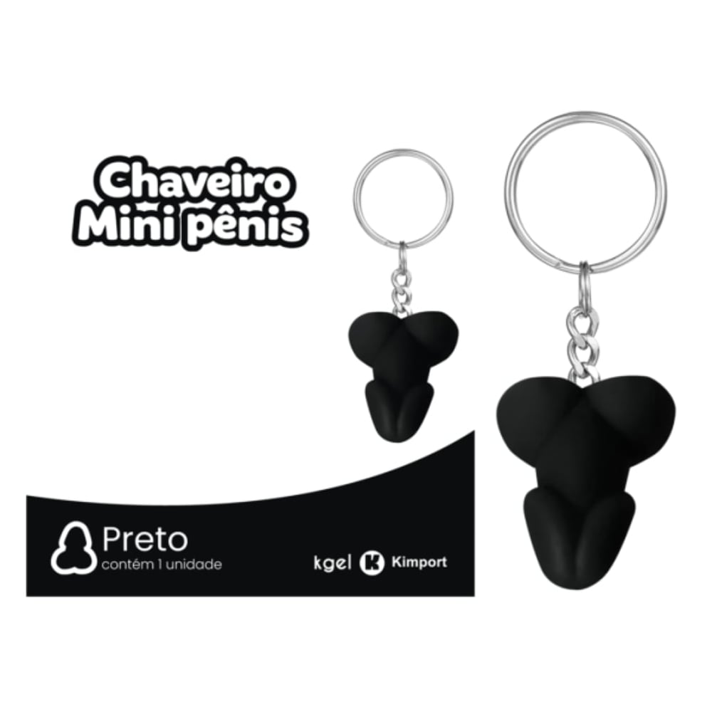 Chaveiro Em Formato De Mini Pênis Colors K Gel