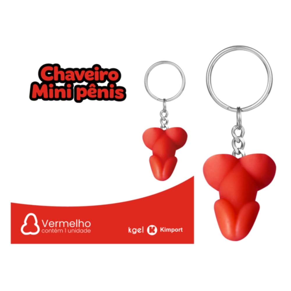 Chaveiro Em Formato De Mini Pênis Colors K Gel