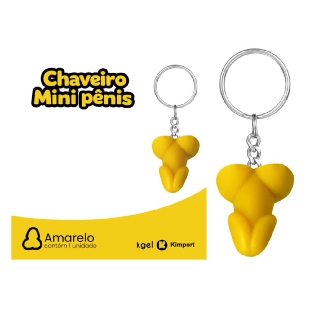 Chaveiro Em Formato De Mini Pênis Colors K Gel