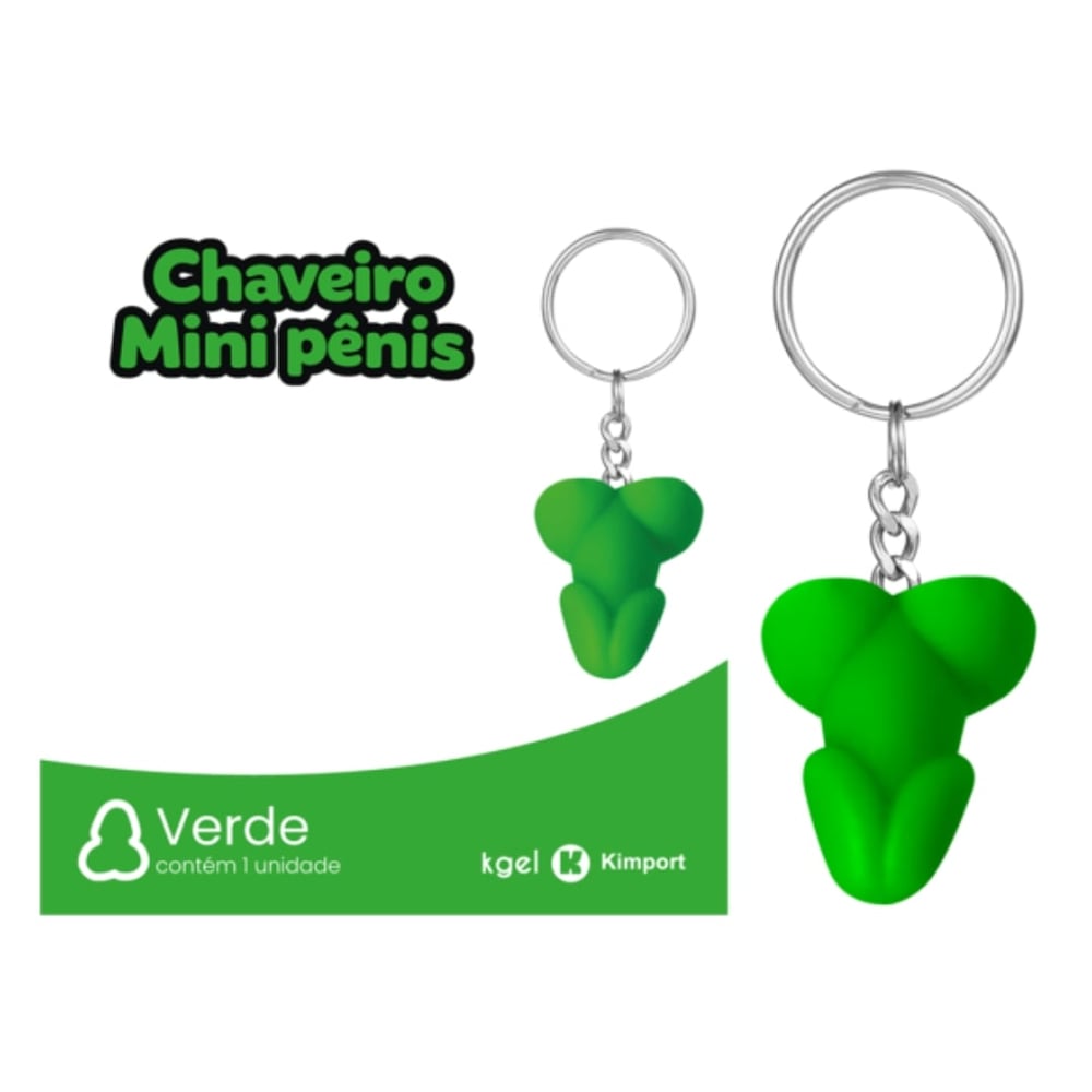 Chaveiro Em Formato De Mini Pênis Colors K Gel