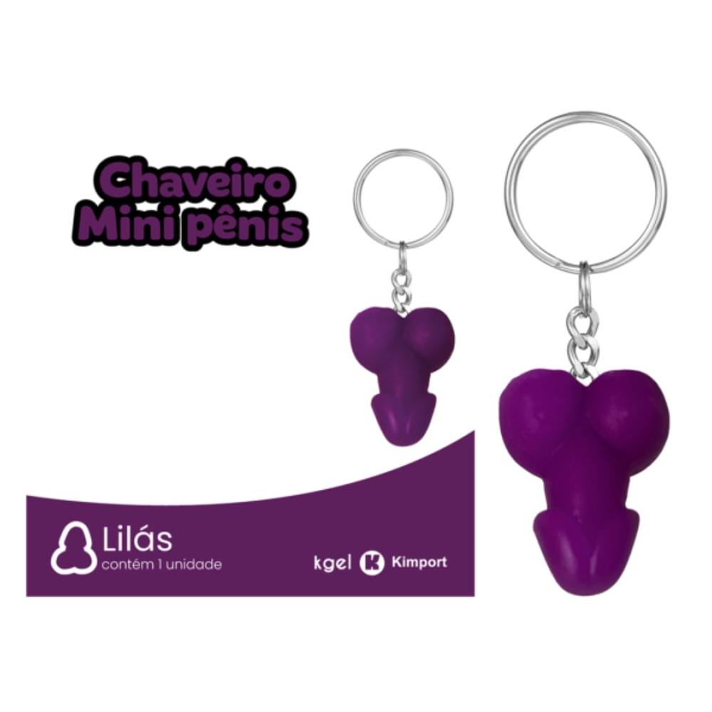 Chaveiro Em Formato De Mini Pênis Colors K Gel