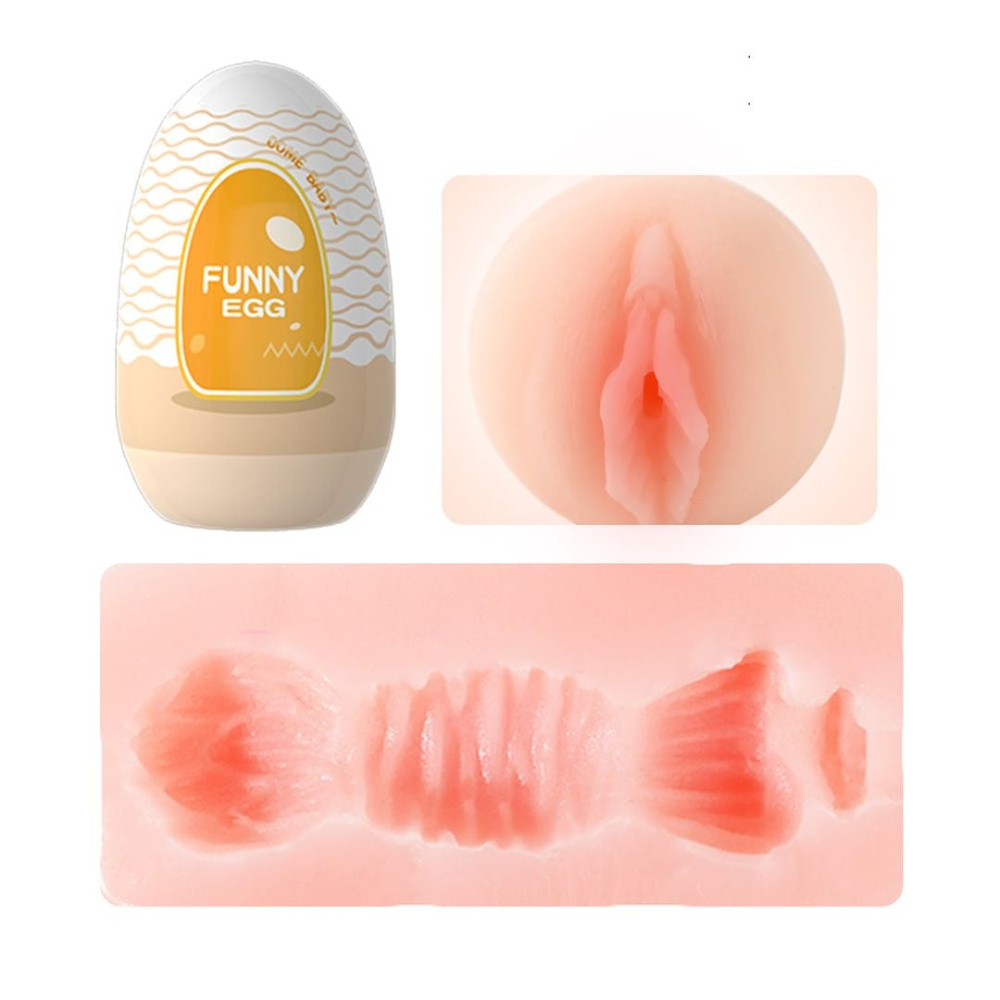Masturbador Formato Vagina Funny Egg Orange Lilo