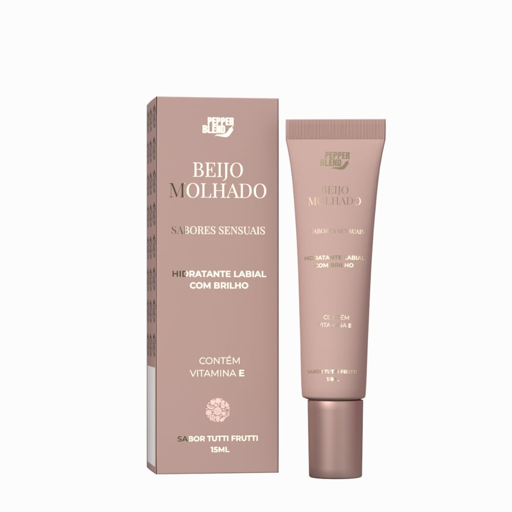 Beijo Molhado Hidratante Labial Com Brilho 15ml Pepper Blend