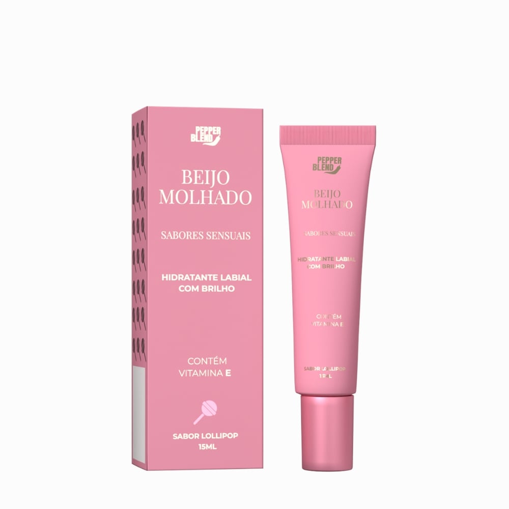 Beijo Molhado Hidratante Labial Com Brilho 15ml Pepper Blend