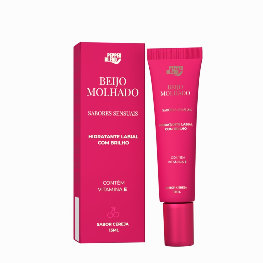 Beijo Molhado Hidratante Labial Com Brilho 15ml Pepper Blend