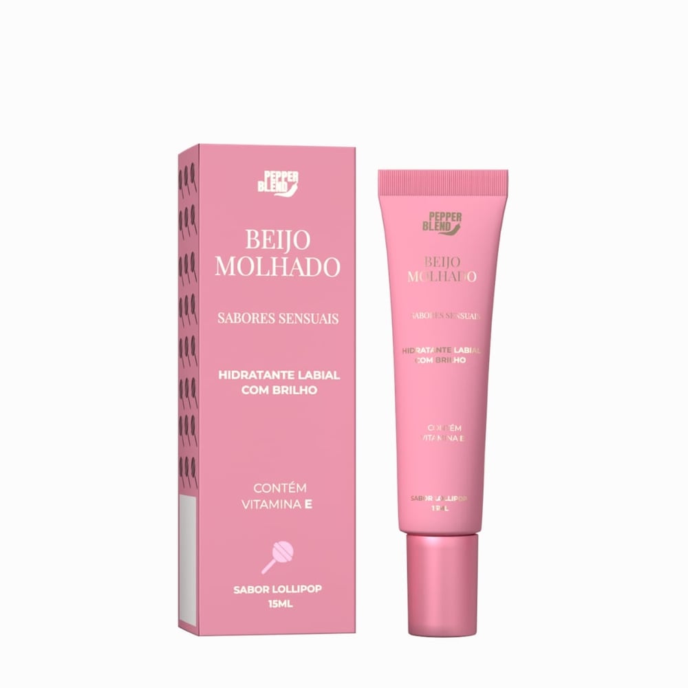 Beijo Molhado Hidratante Labial Com Brilho 15ml Pepper Blend