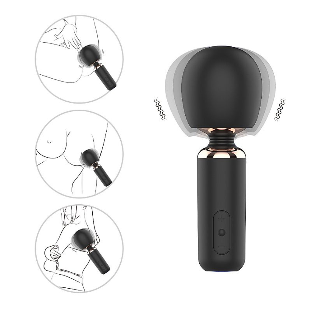 Massageador Varinha Mágica Max 15 Modos De Vibração Vibe Toys