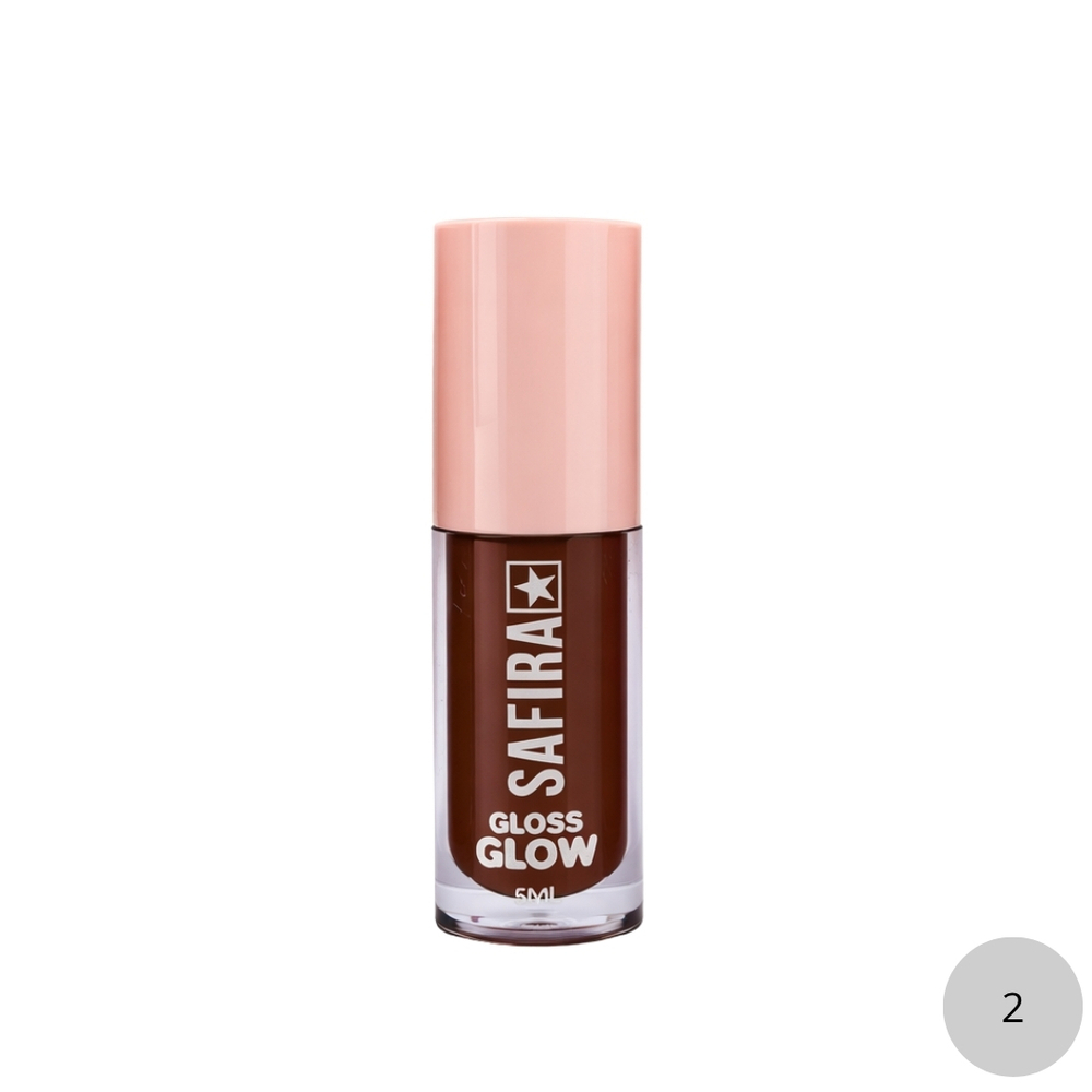 Gloss Labial Glow 5ml Safira Cosméticos