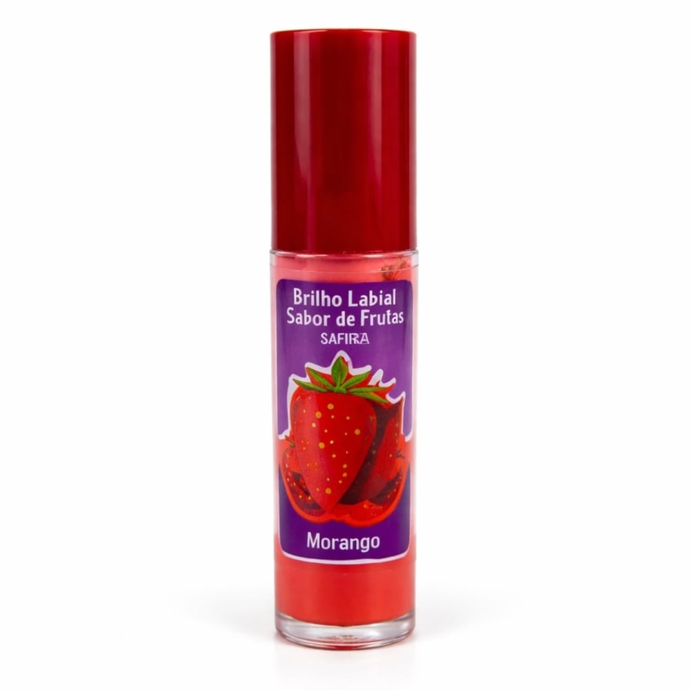 Brilho Labial Roll-on Sabor De Frutas 5ml Safira Cosméticos