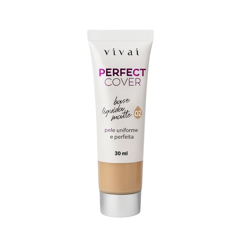 Base Líquida Matte Cores 1.0 Perfect Cover Vivai