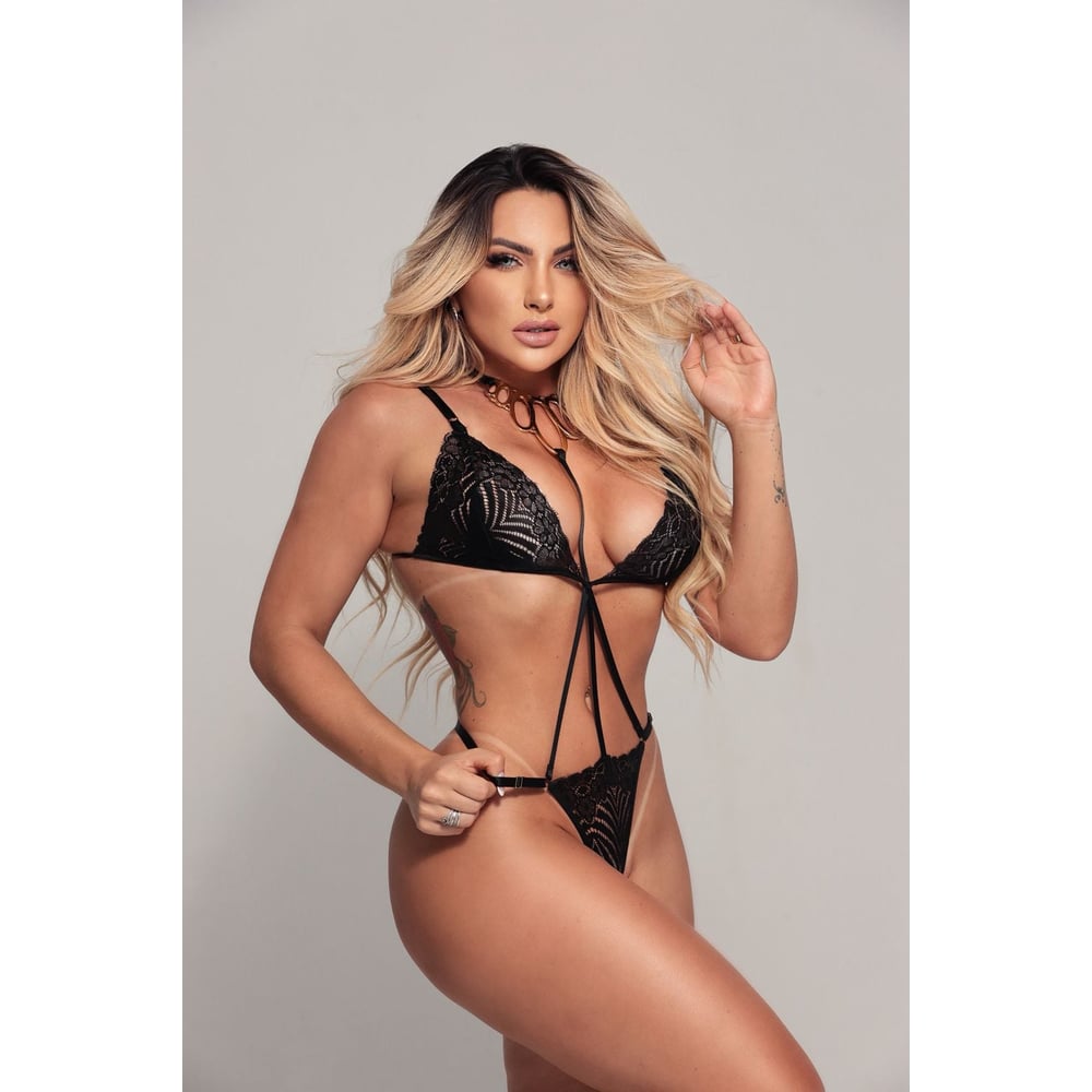 Body Sensual Glamour Em Renda Coleção Valentines Day Mil Toques
